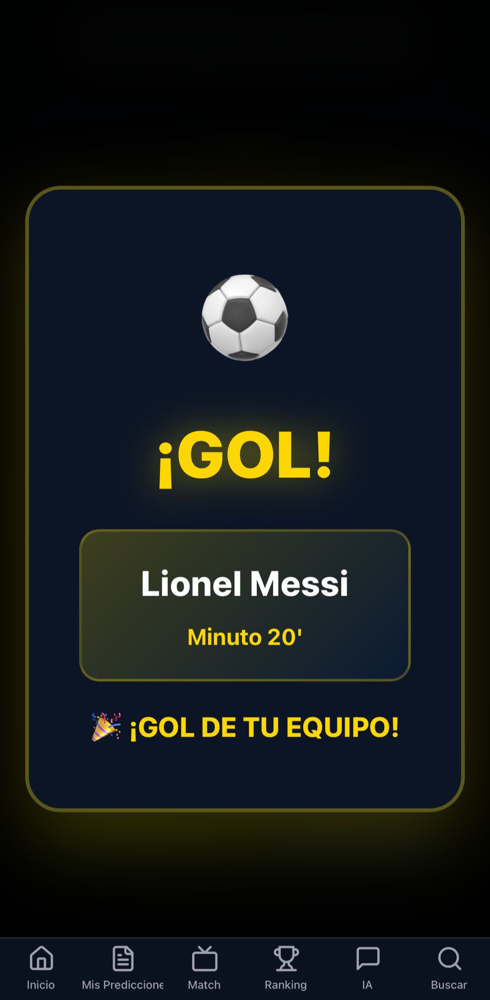 Partido en vivo
